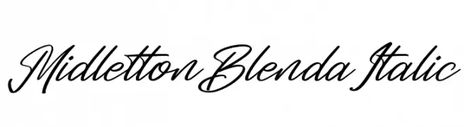 Midletton Blenda Italic  تنزيل الخطوط