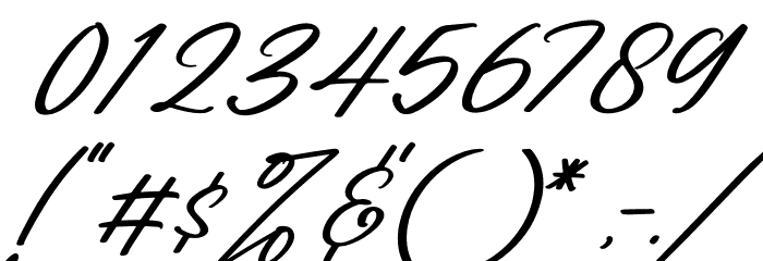 Midletton Blenda Italic Font OTHER CHARS