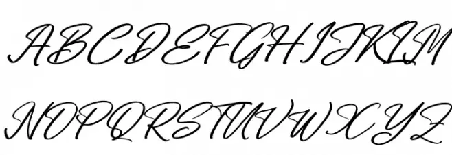 Midletton Blenda Italic Polices MAJUSCULES