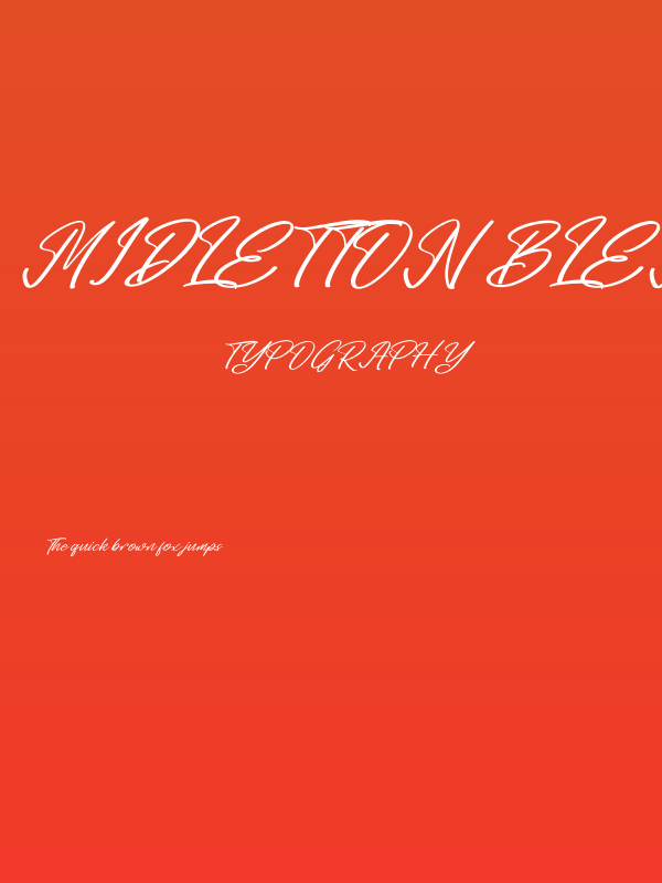 Midletton Blenda Italic Poster