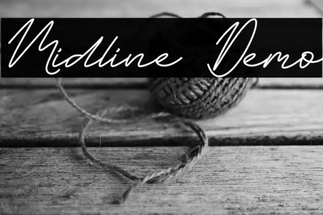 Midline Demo Schriftart examples