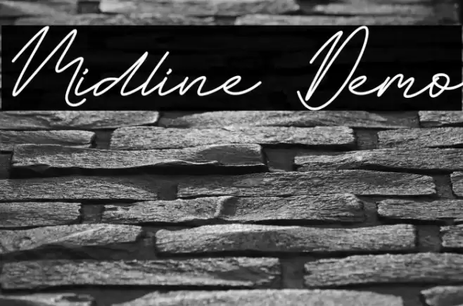 Midline Demo Schriftart examples