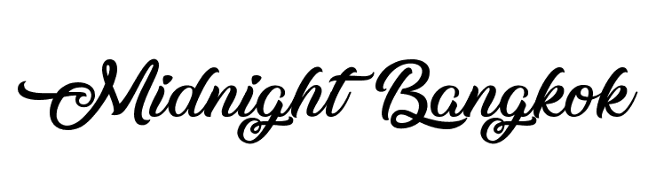 Midnight Bangkok  font caratteri gratis