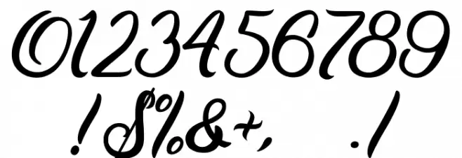 Midnight Bangkok Font OTHER CHARS