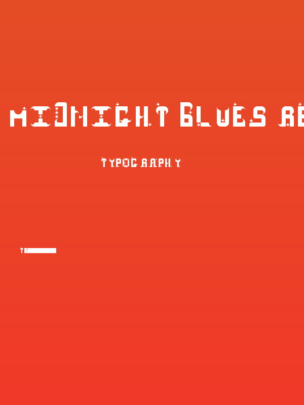Midnight Blues Regular Poster