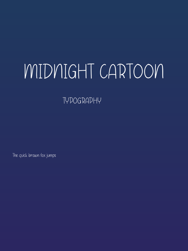 Midnight Cartoon Poster
