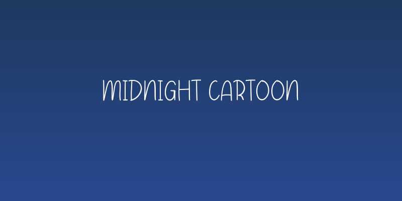 Midnight Cartoon Social Header