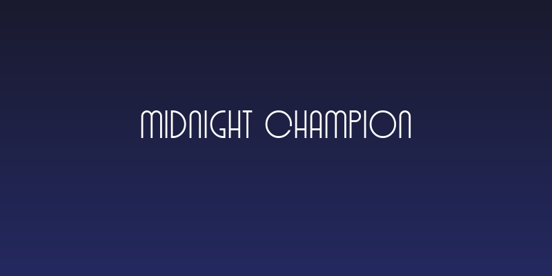 Midnight Champion Social Header