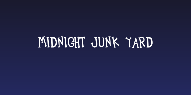 Midnight Junk Yard Social Header