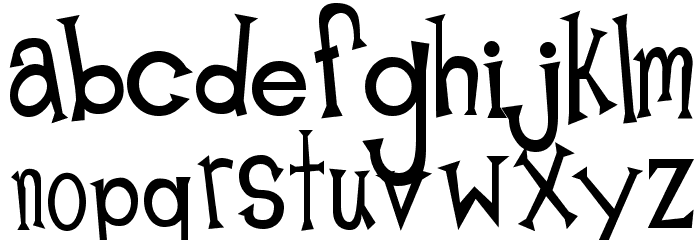 Midnight Junk Yard Font LOWERCASE