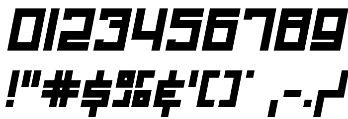 Midnight Letters Italic Font OTHER CHARS