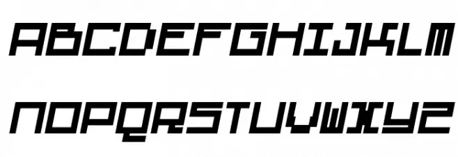 Midnight Letters Italic Schriftart Groß
