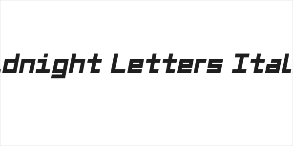 Midnight Letters Italic Logo