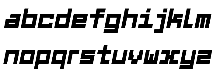Midnight Letters Italic Font LOWERCASE