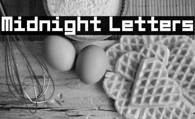 Midnight Letters Font examples