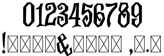 Midnight Minutes Font OTHER CHARS