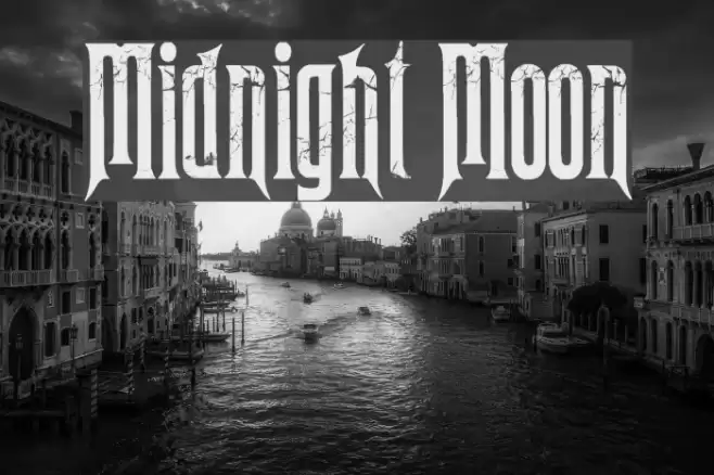 Midnight Moon Font examples