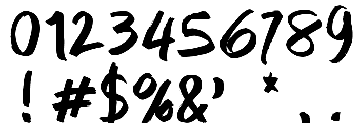 Midnight Regular Font OTHER CHARS