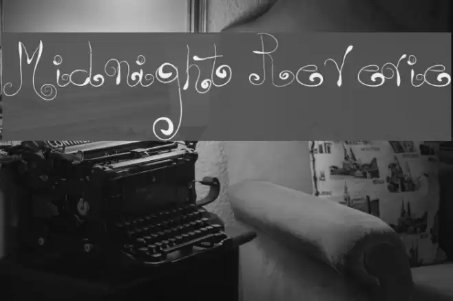 Midnight Reverie Font examples