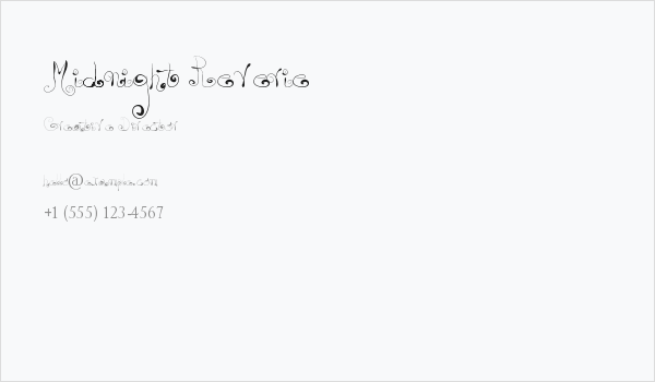 Midnight Reverie Business Card