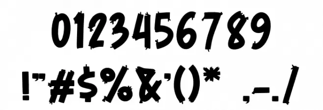 Midnight Shadows Font OTHER CHARS