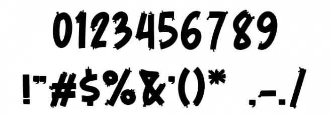 Midnight Shadows Font OTHER CHARS