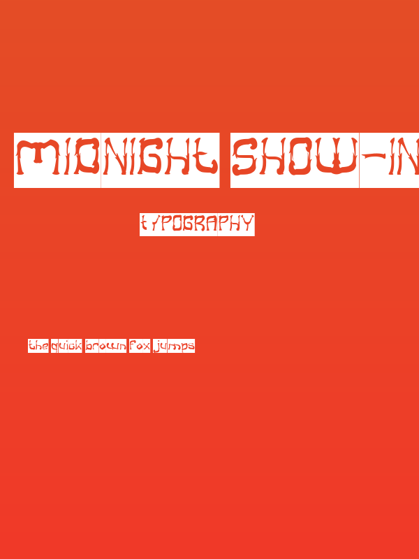 Midnight Show-Inverse Poster