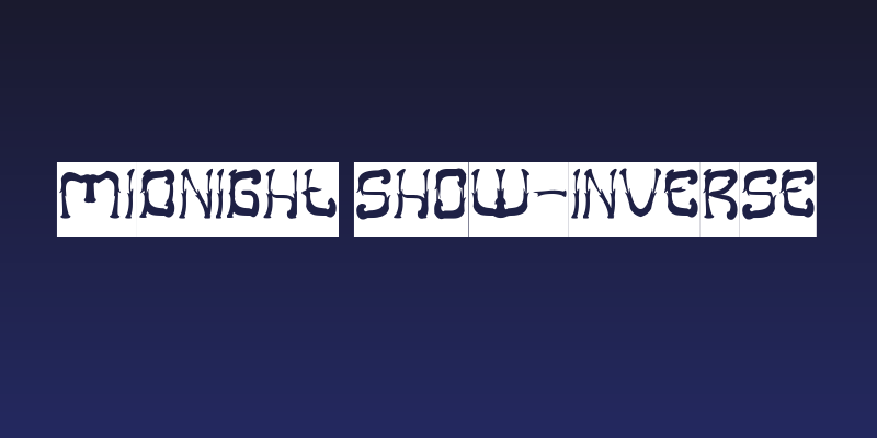 Midnight Show-Inverse Social Header