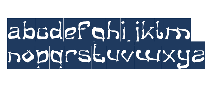 Midnight Show-Inverse Lowercase