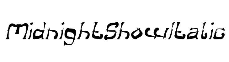 Midnight Show Italic  Frei Schriftart Herunterladen