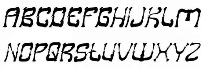 Midnight Show Italic Schriftart Groß