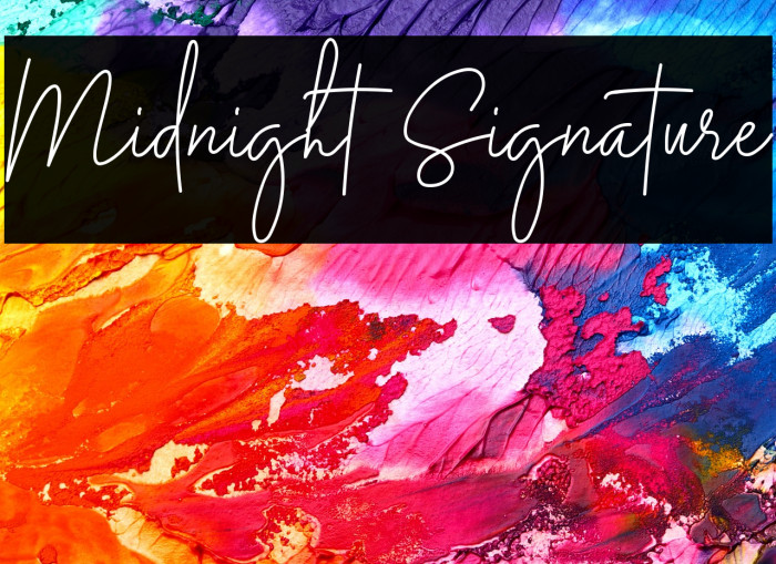 Midnight Signature Example 1
