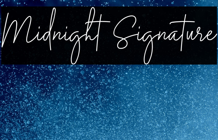 Midnight Signature Example 2