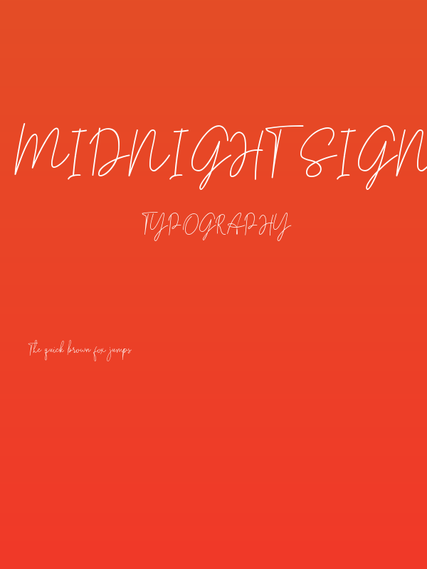 Midnight Signature Poster