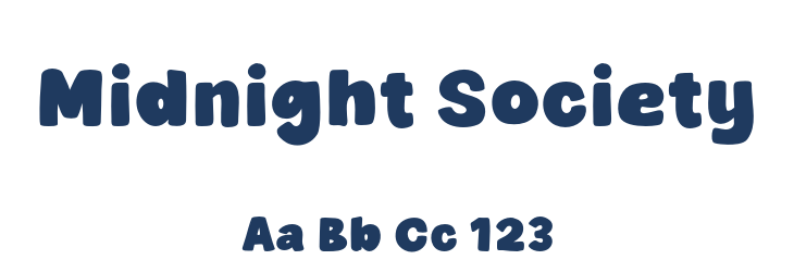 Midnight Society Font Preview