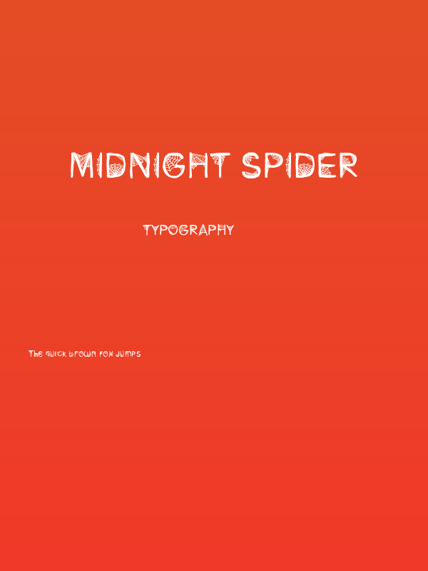 Midnight Spider Poster