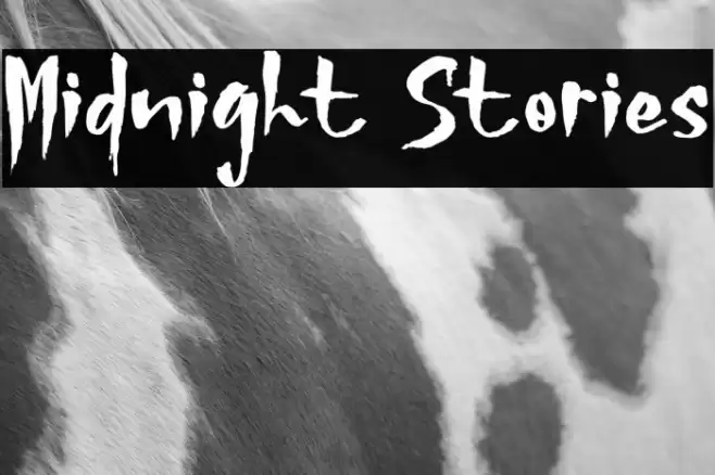 Midnight Stories Font examples