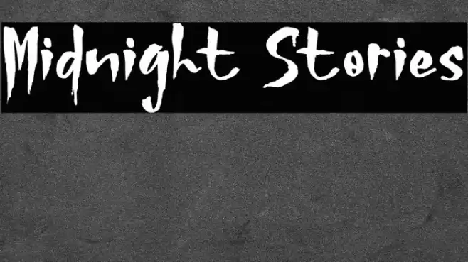 Midnight Stories Font examples