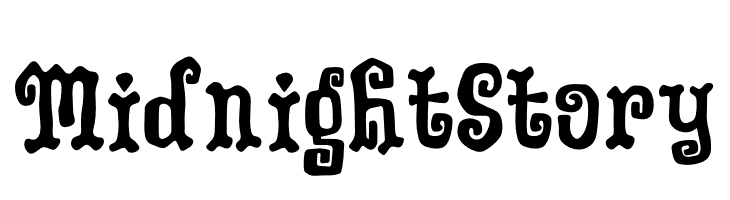 Midnight Story  フリーフォントのダウンロード