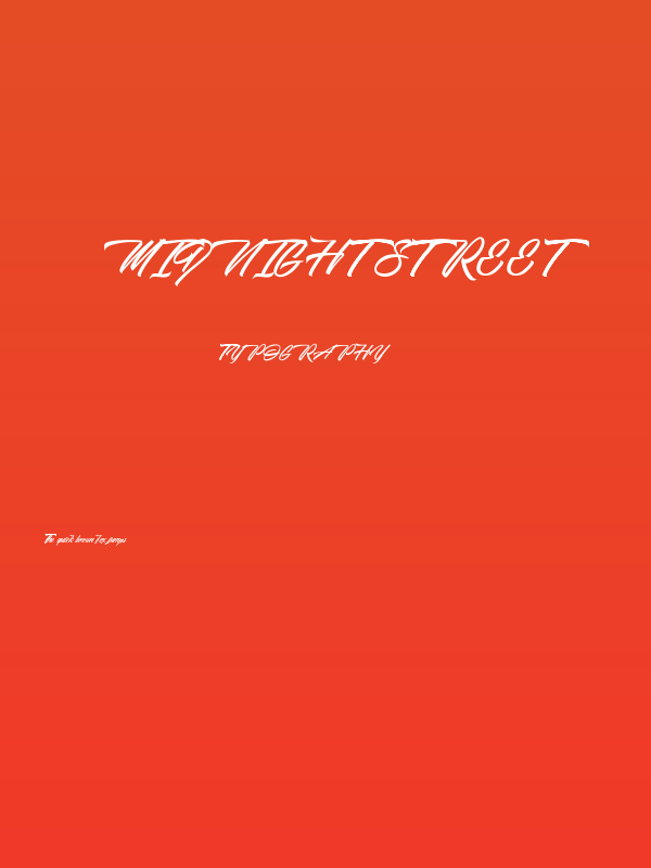 Midnight Street Poster