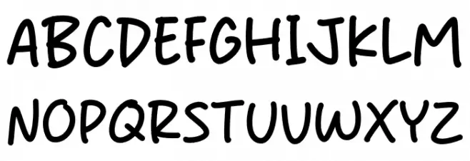 Midnight Study خط أحرف كبيرة
