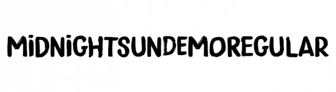 Midnight Sun DEMO Regular  font caratteri gratis
