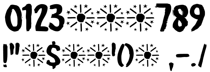 Midnight Sun DEMO Regular Font OTHER CHARS