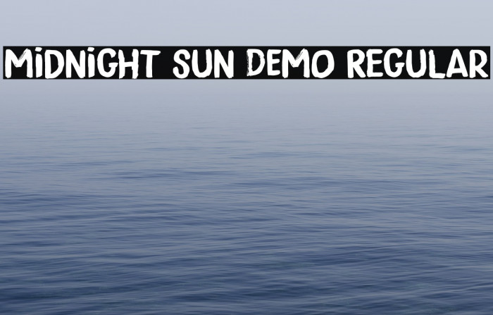 Midnight Sun DEMO Regular Font examples