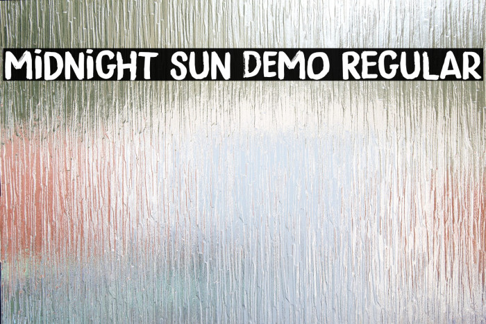 Midnight Sun DEMO Regular Font examples