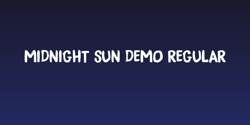 Midnight Sun DEMO Regular Social Header