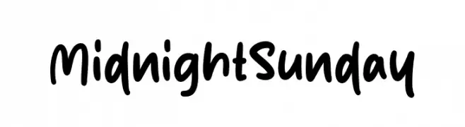 Midnight Sunday  Fuentes Gratis Descargar
