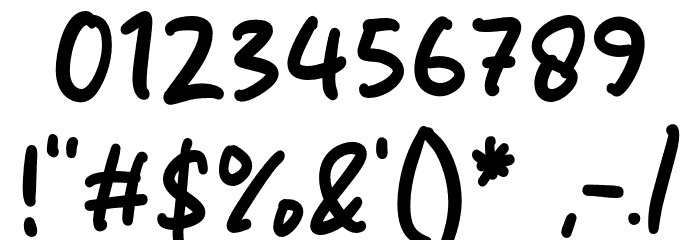 Midnight Sunday Font OTHER CHARS