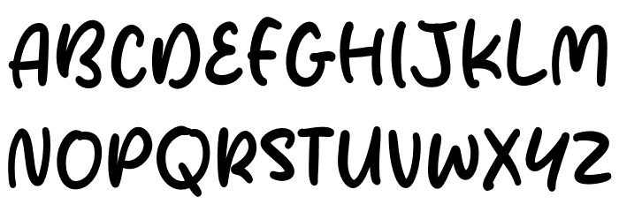 Midnight Sunday Font UPPERCASE