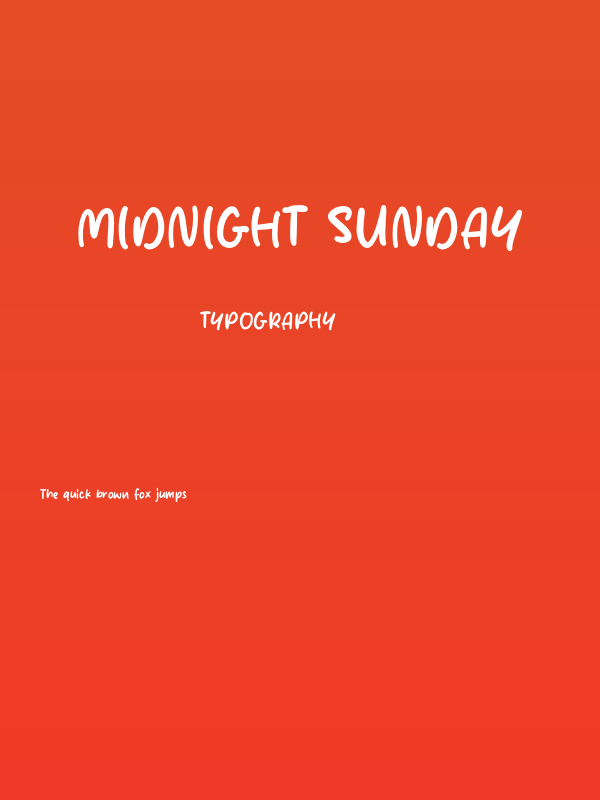 Midnight Sunday Poster
